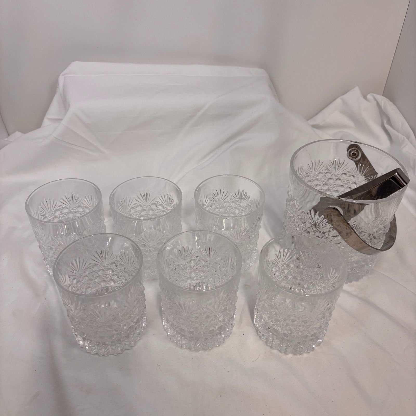 HOYA CRYSTAL クリスタルロックグラス6個とアイスペール 【公式通販】