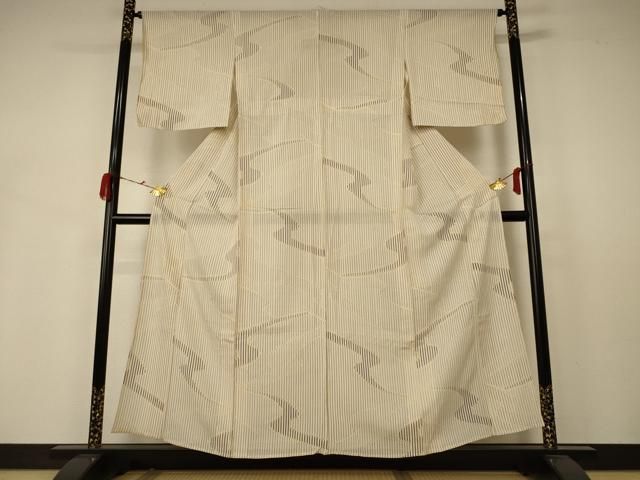 平和屋着物＊夏物 小紋 絽 変わり縞 正絹 AABB2583jd USTAUSTRALIA_COM_AU