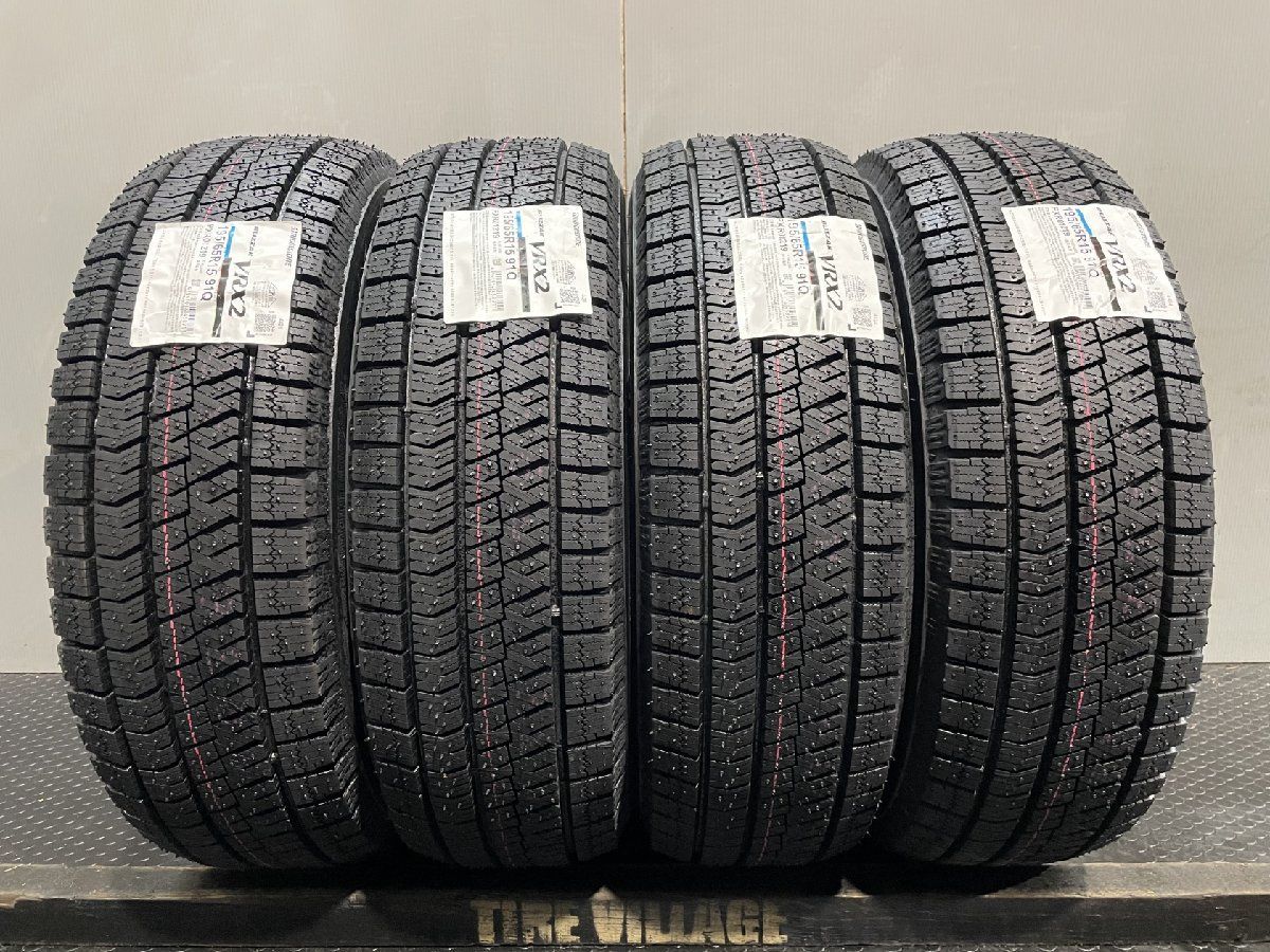 即日発送【新品】24年製 BS BRIDGESTONE BLIZAK VRX2 195/65R15 91Q 15インチ スタッドレス 4本 プリウス セレナ ノア等　(VVT310)