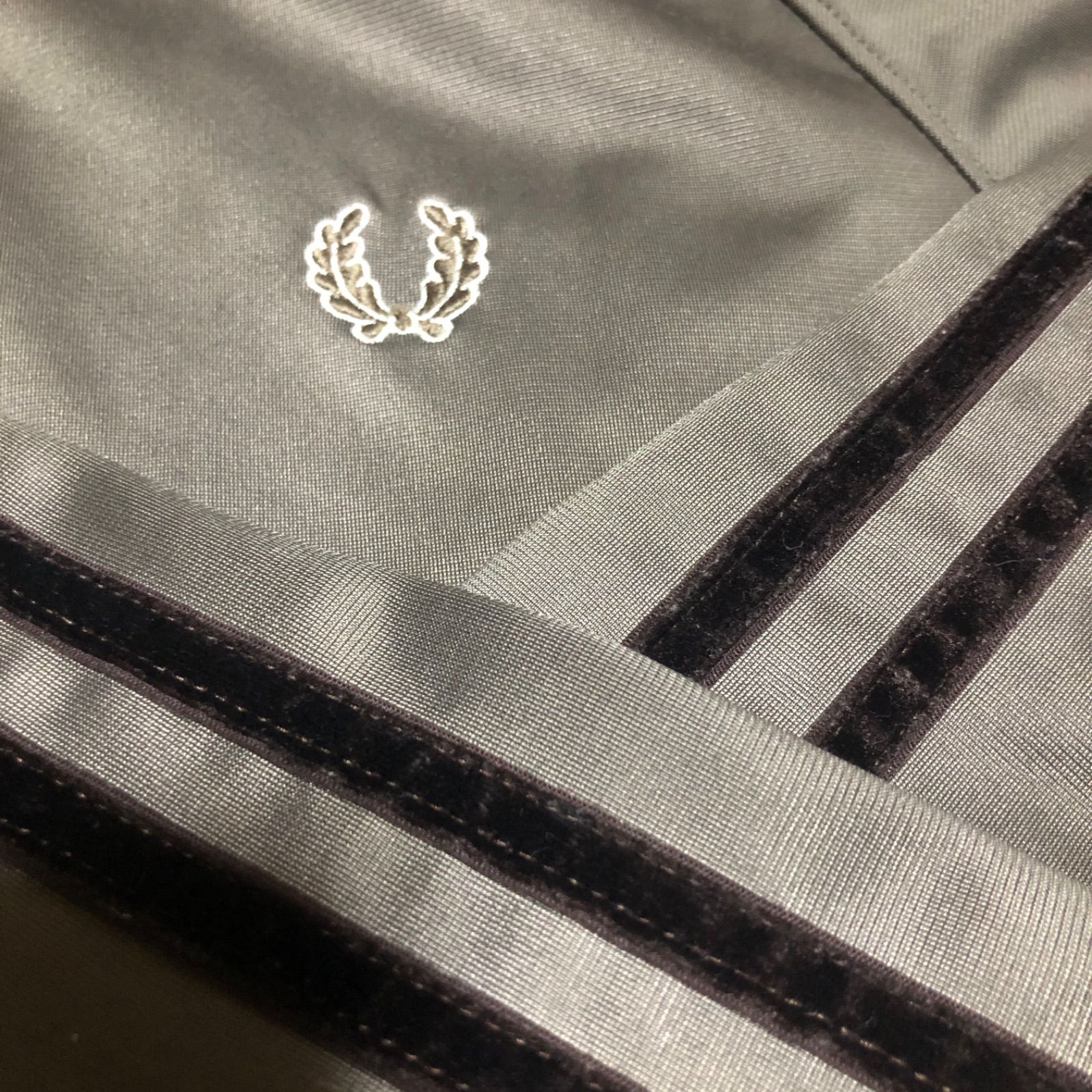 ブラウン⭐️90s Fred Perry トラックジャケット/ジャージ S 茶刺繍 