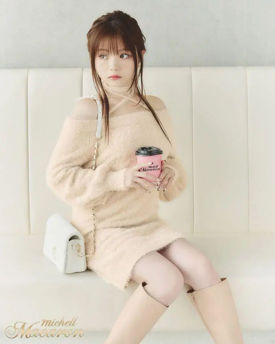ミシェルマカロン シャチュール クロス ニット ONE PIECE 量産型 スナ系