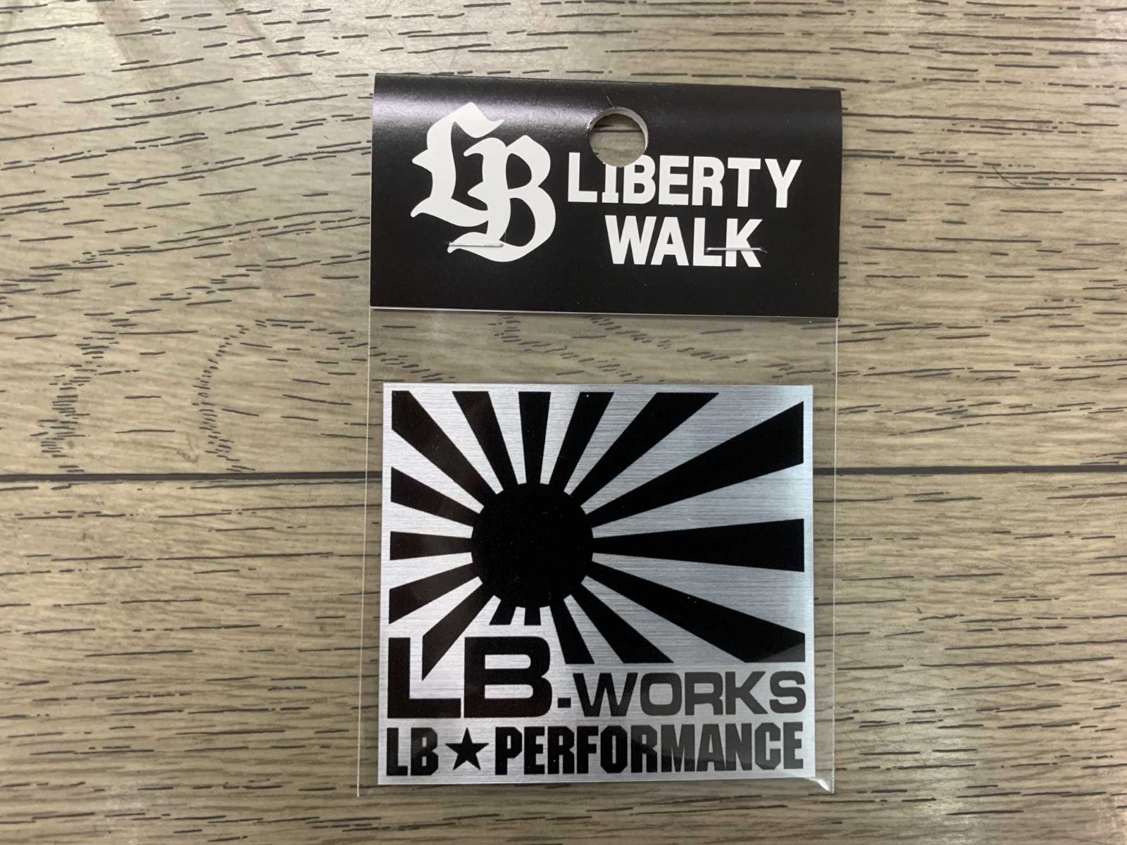リバティーウォーク LB-WORKS small Black/Silver ステッカー #ST9-BS 