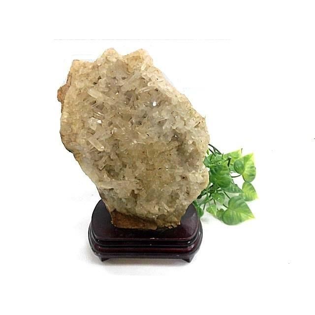 天然石 マダガスカル産 水晶原石 台座付