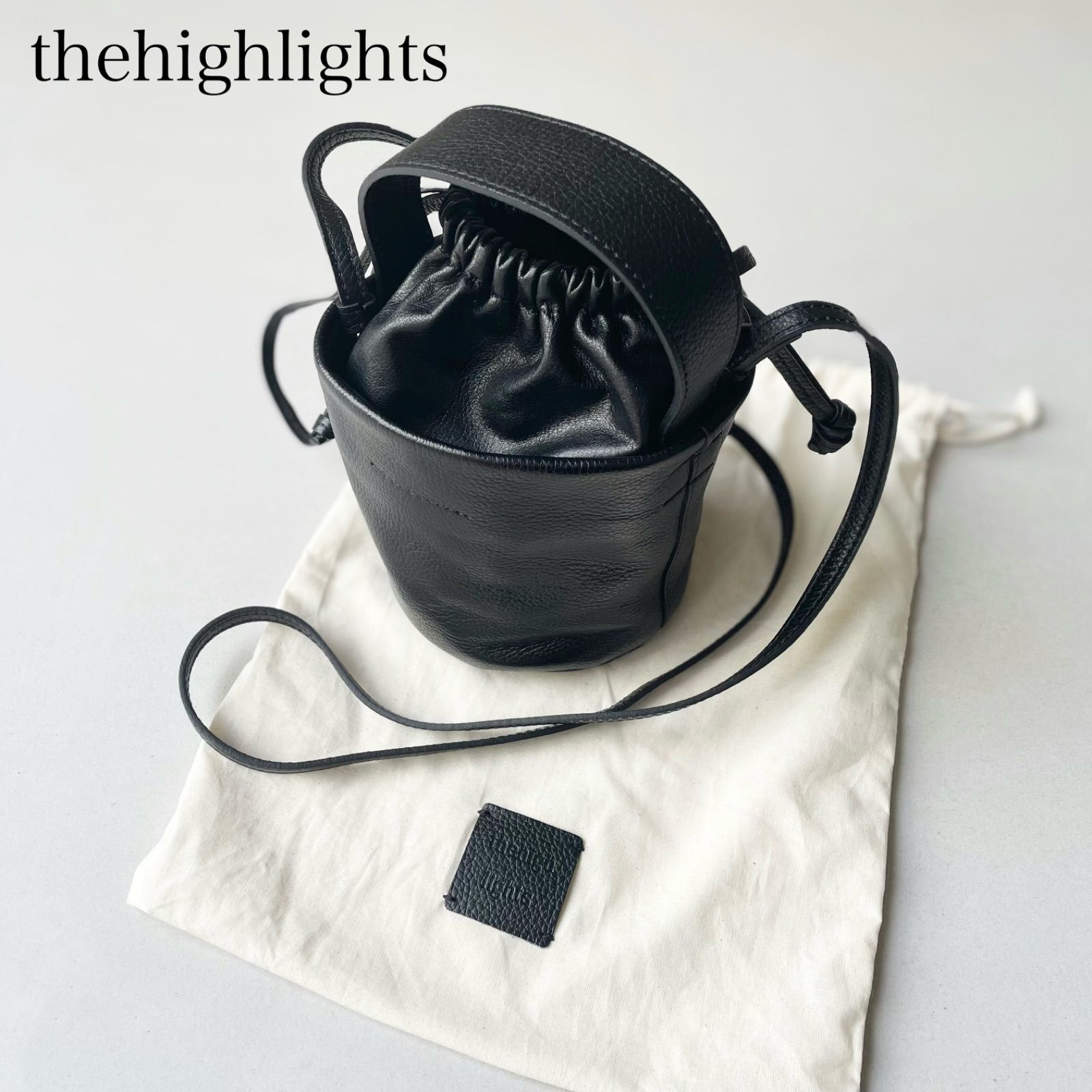 thehighlights ザハイライツ pot' micro-mini leather bag more