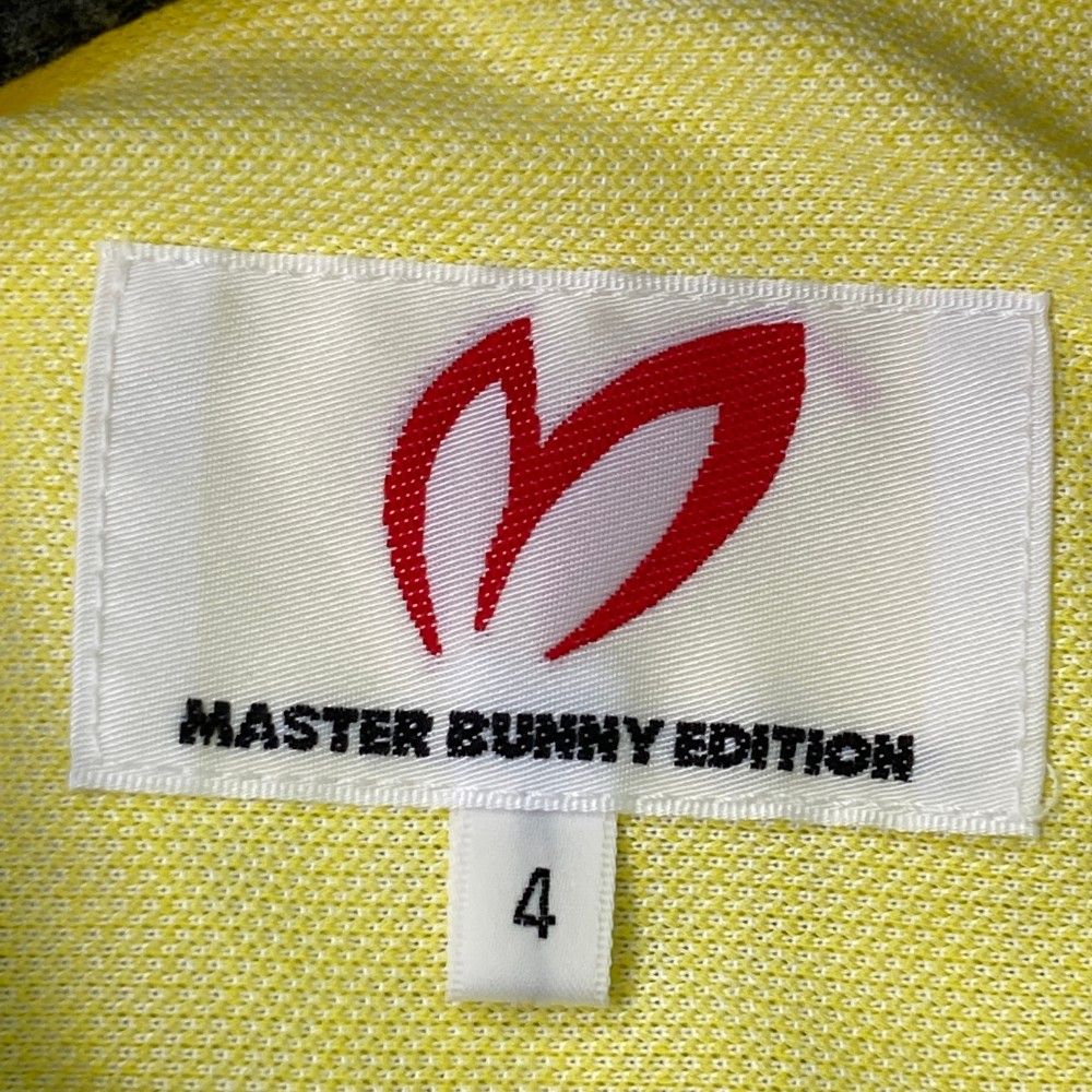サイズ：4 MASTER BUNNY EDITION マスターバニーエディション  長袖ポロシャツ  イエロー系 [240101459795] ゴルフウェア メンズ ストスト サイズ：4 MASTER BUNNY EDITION マスターバニーエディション