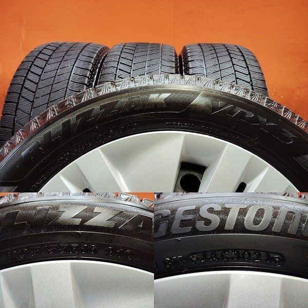 BS BLIZZAK VRX3 205 55R16 スタッドレス 日産 リーフ ZE1 純正ホイール 16インチ 6.5J5HPCD114.3 21年製 バリ溝 KTN524 FFCRYSTALESIA_COM