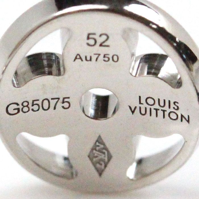 LOUIS VUITTON ルイ・ヴィトン K18WG ホワイトゴールド モノグラム 