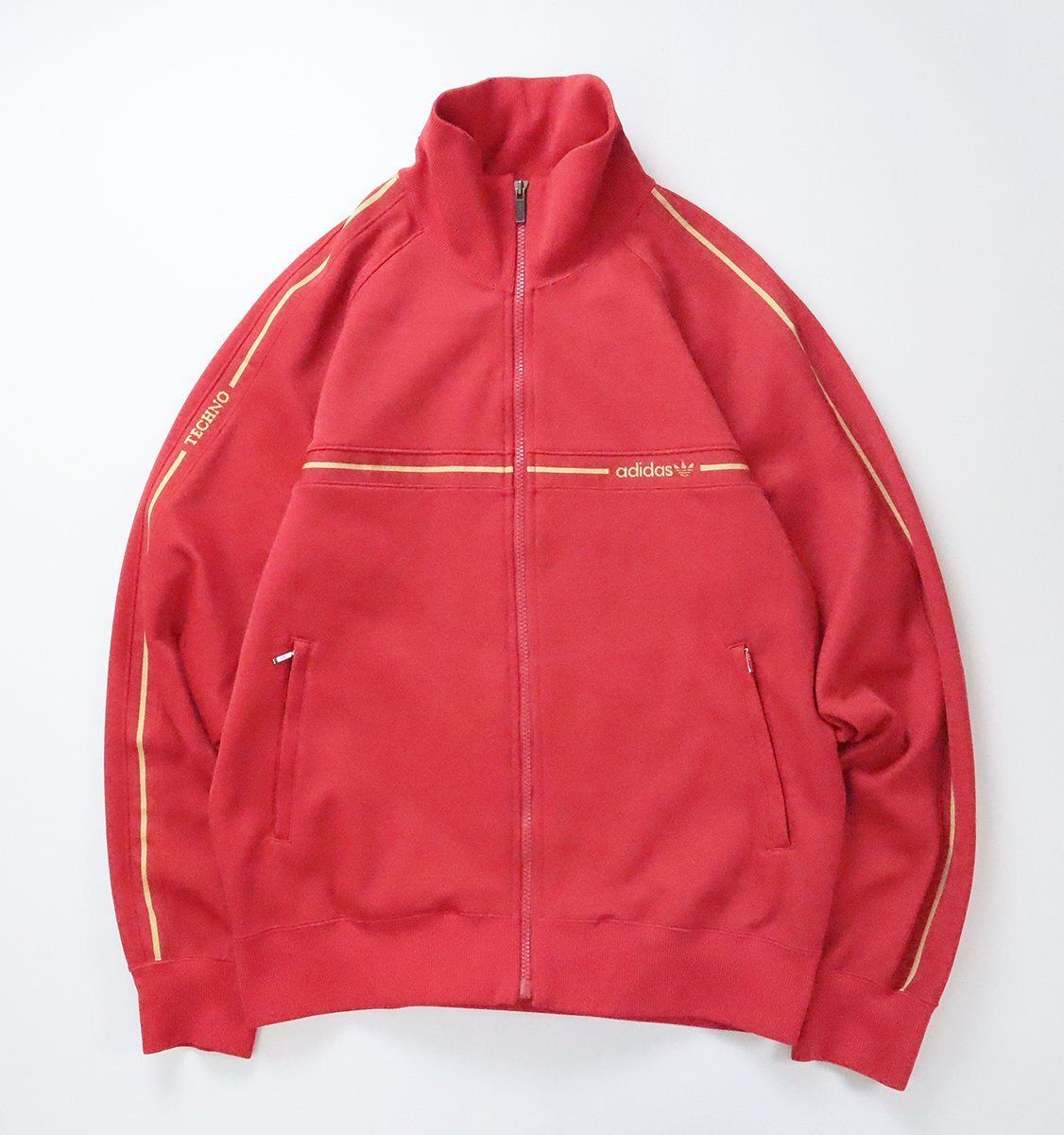 adidas techno トラックジャケット 80s デサント製 西ドイツ 80s 西ドイツ デサント製 アディダス トラックジャケット