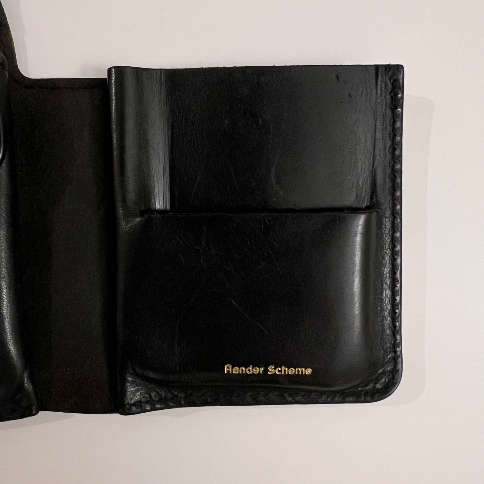 【Hender Scheme】Wallet Black cow leather ウォレット