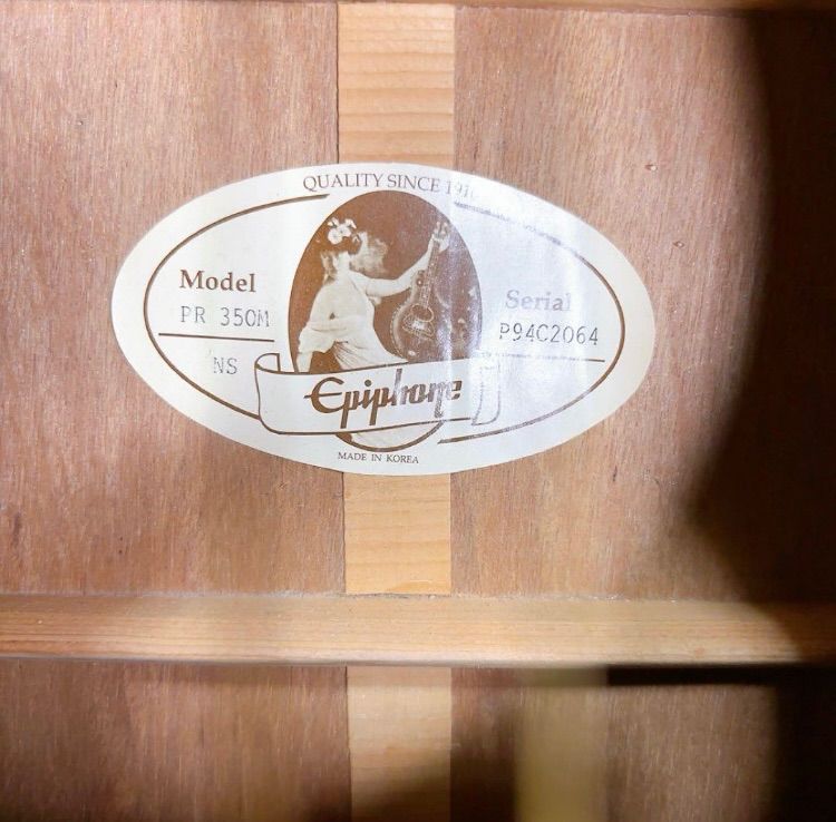 Epiphone PR‑350M NS（ナチュラルサテン仕上げ） - メルカリ