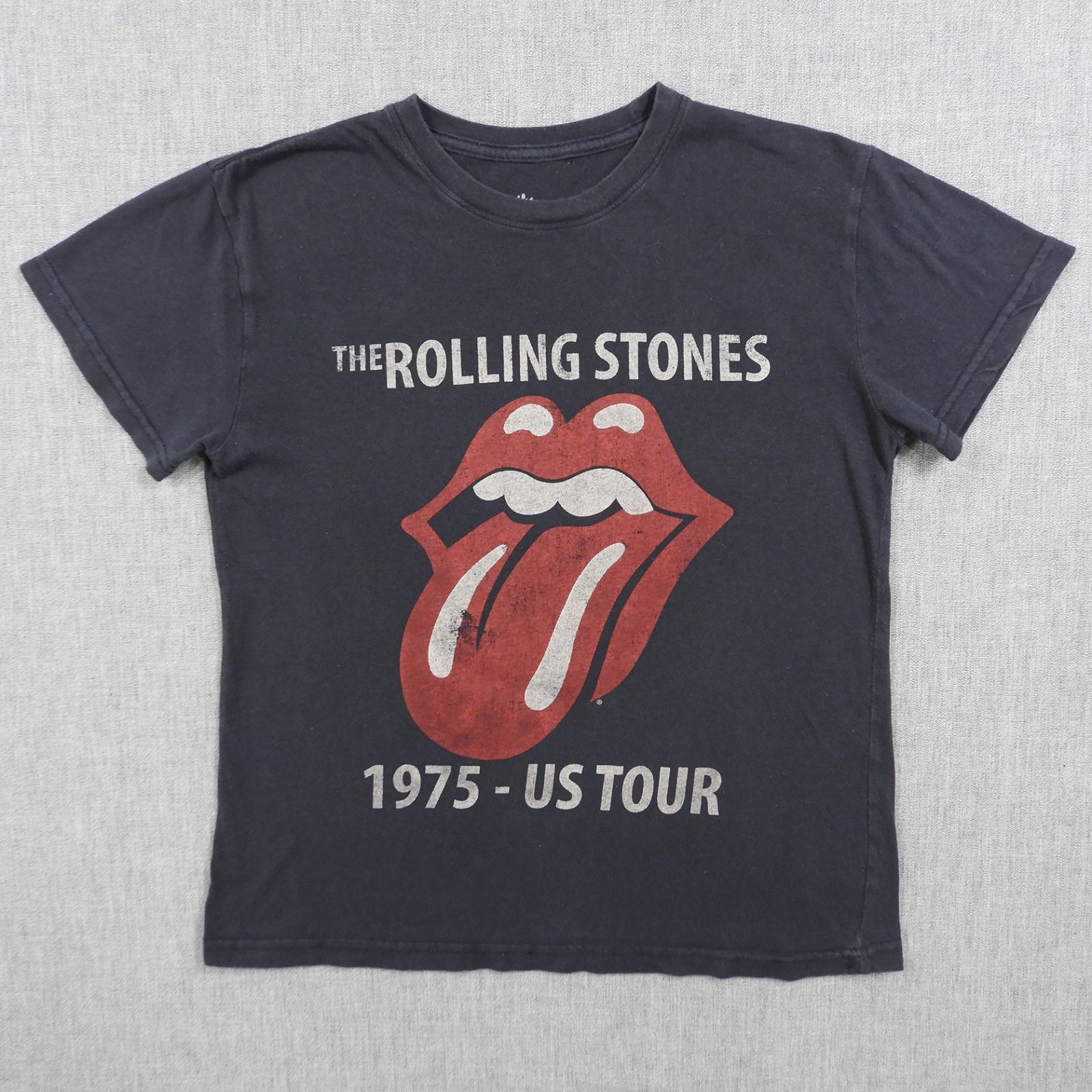 ローリングストーンズ 1975-US TOUR Tシャツ ブラック size S #1606 THE ROLLING STONES ロック バンド  アメカジ 古着 - メルカリ
