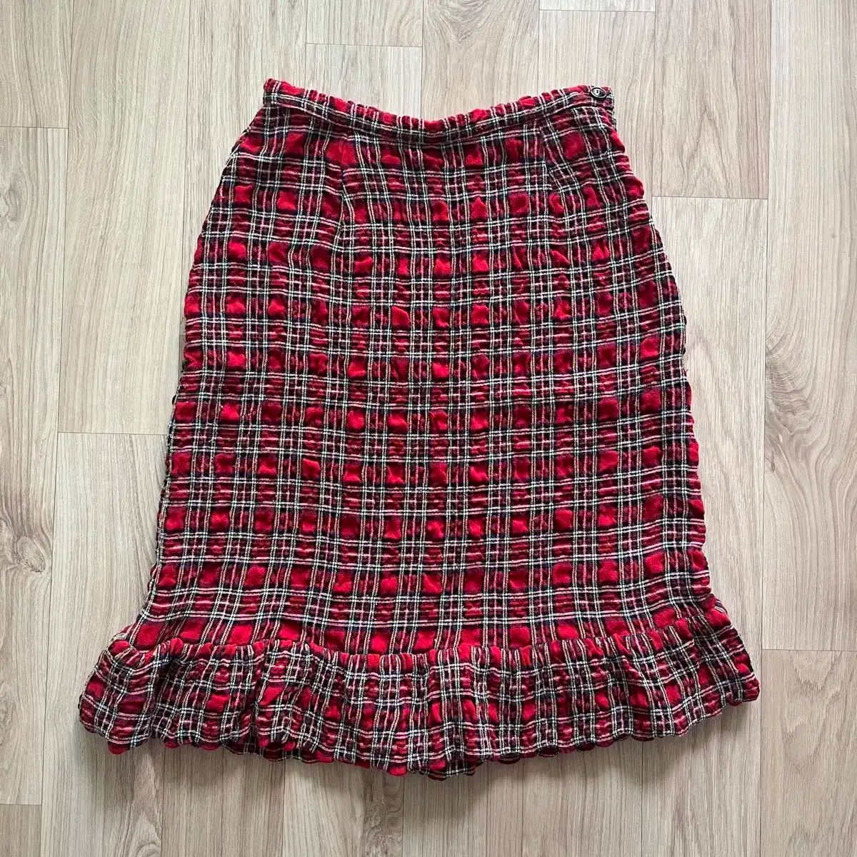 BA-TSU CLUB タタン チェック シャーリング スカート y2k 平成 レトロ