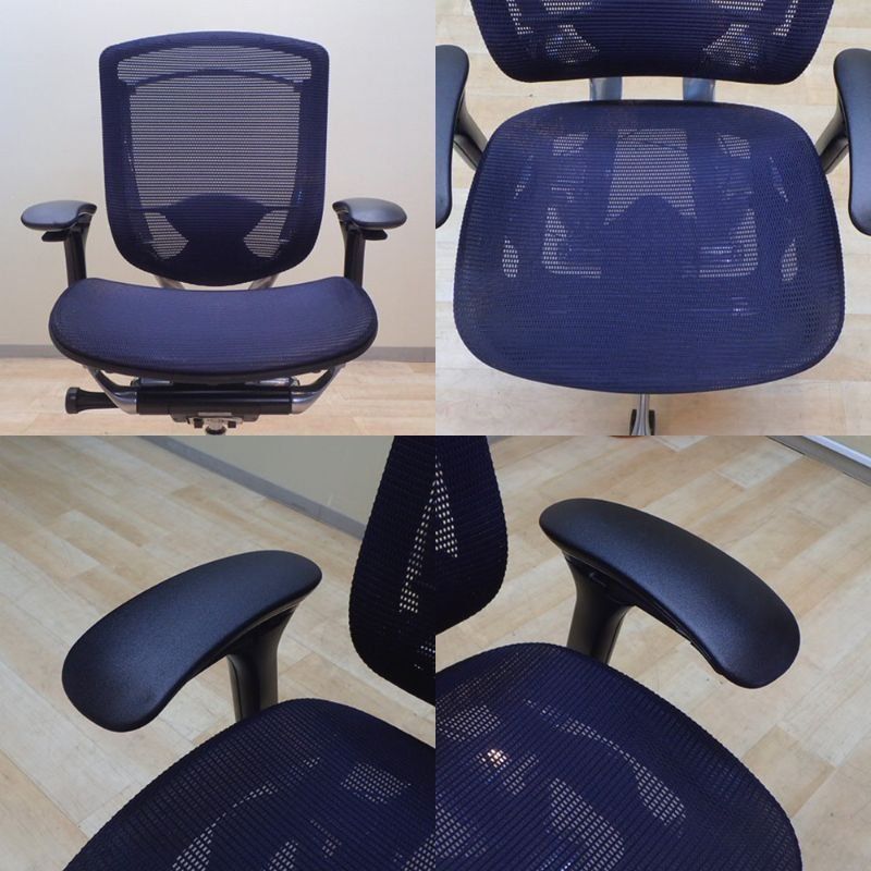 オカムラ コンテッサ 背座メッシュ CM31AB N 中古】コンテッサチェア CM31AB N オカムラ/okamura 肘付ハイバック