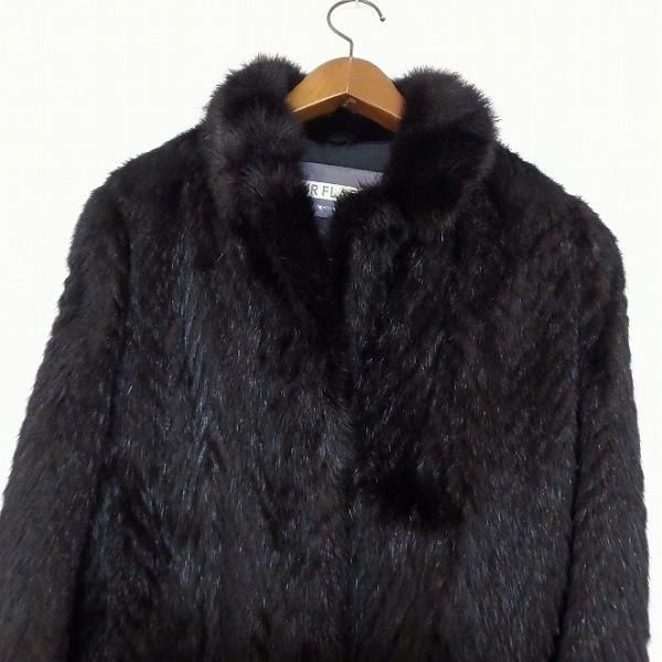 wnc ムーンバット moonbat FUR FLASH ミンク 毛皮コート 11 黒系