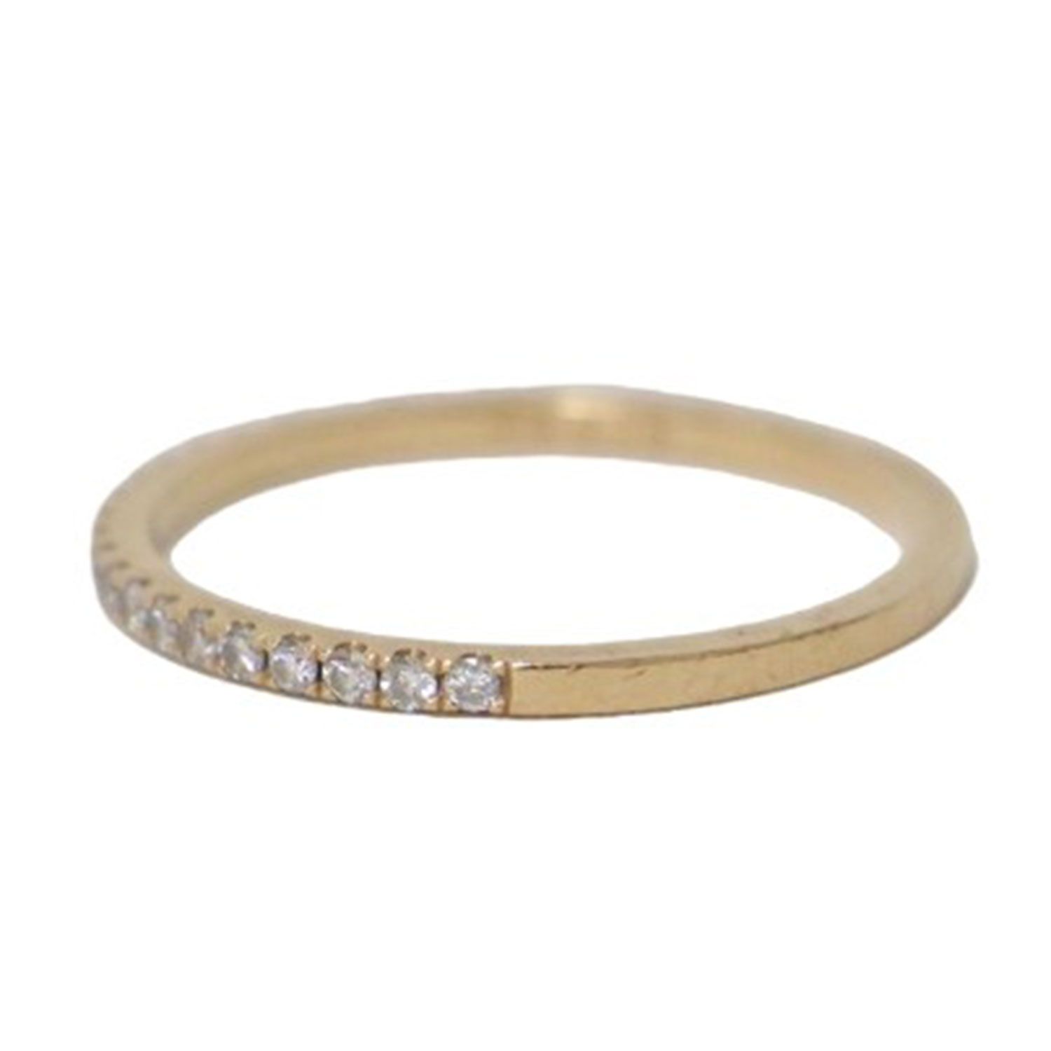 大幅値下AHKAH 18K/ダイヤ ティナリング ハーフエタニティリング6号 ティナ リング（ハーフエタニティ/1.5mm） | AHKAH / アーカー