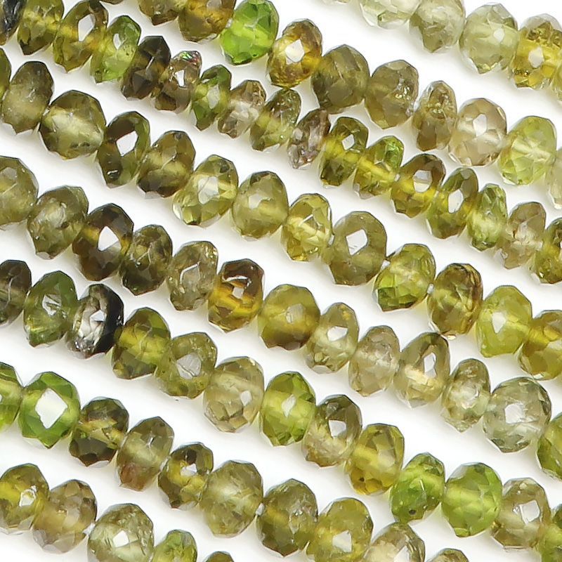 ボタンカット グリーントルマリン（バーデライト） 3mm1連販売 3mm 