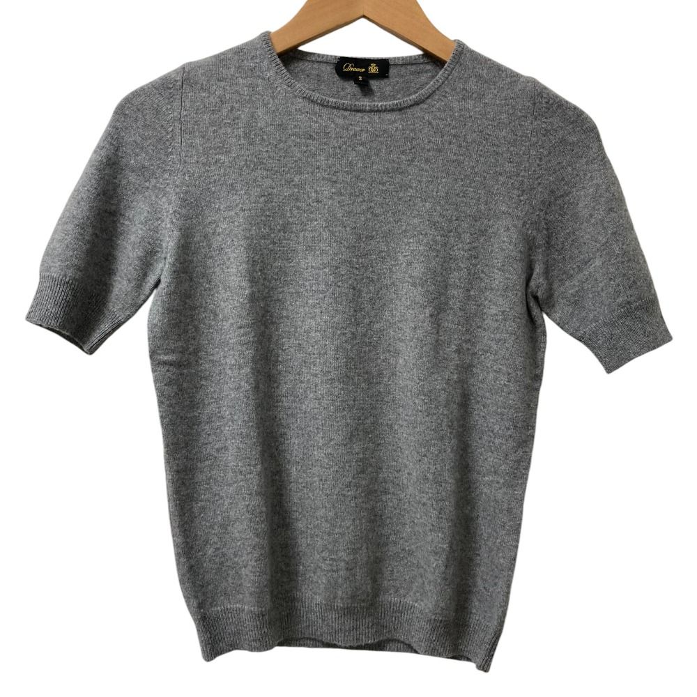 Drawer】新品 ドゥロワー カシミヤ100%ニット ダークグレー 【公式通販】