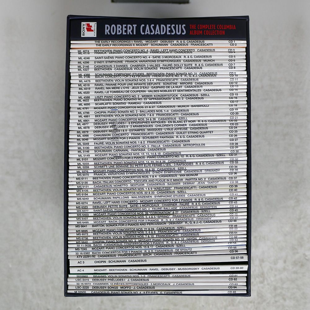 ロベールカサドシュ|ザコンプリートソニークラシカルアルバムコレクション|SONY CLASSICAL