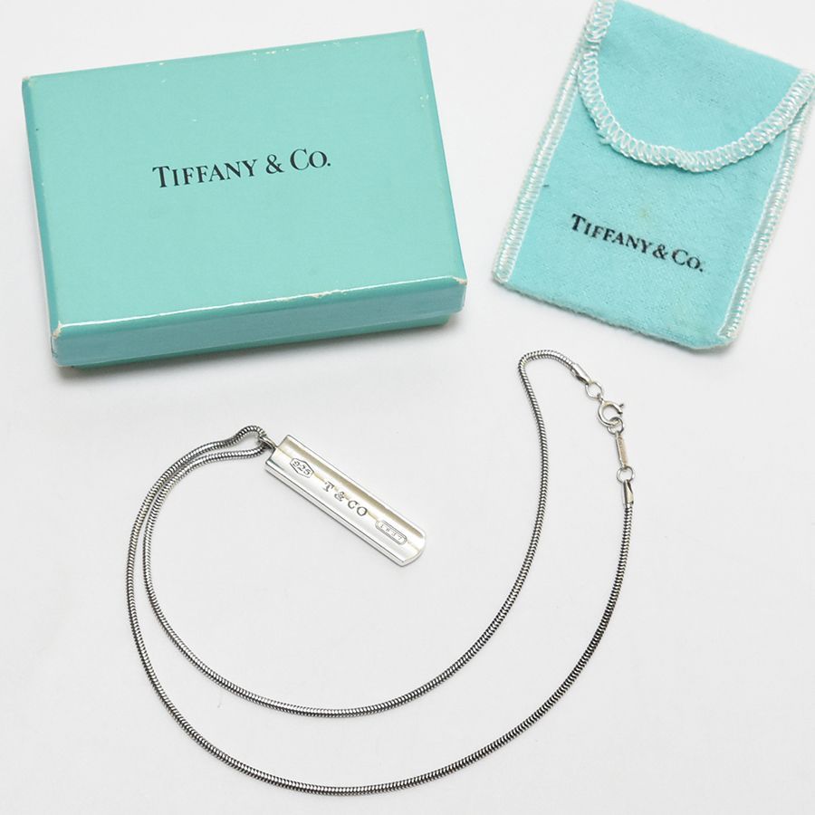 ABランク】Tiffany&Co. ティファニー 1837 バー プレート ネックレス ...