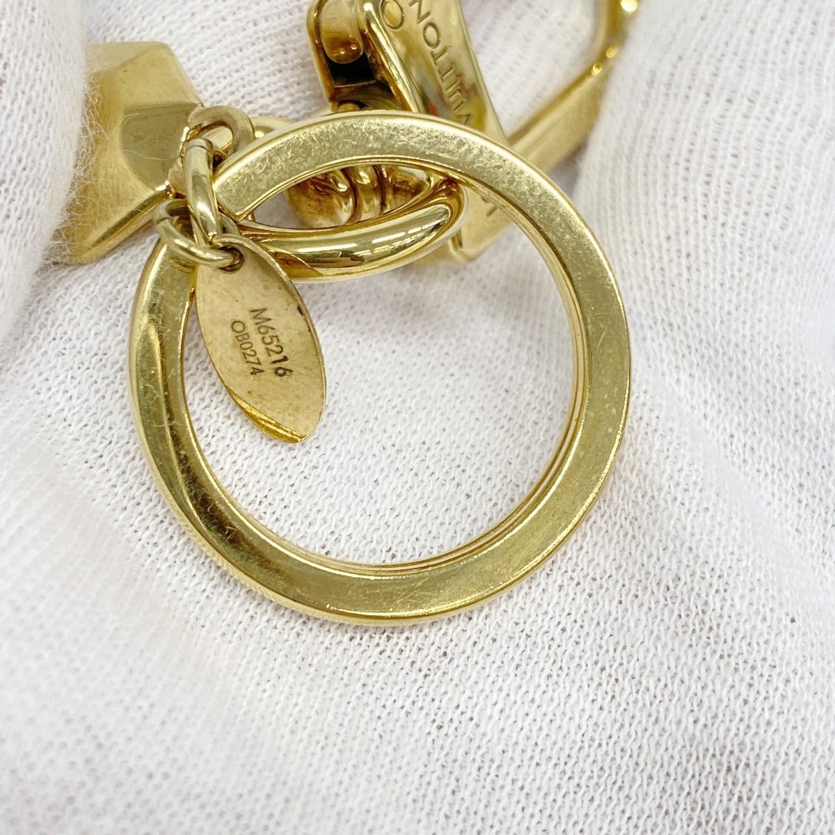 5id4907-h】ルイヴィトン キーホルダー ポルトクレLVファセット M65216  