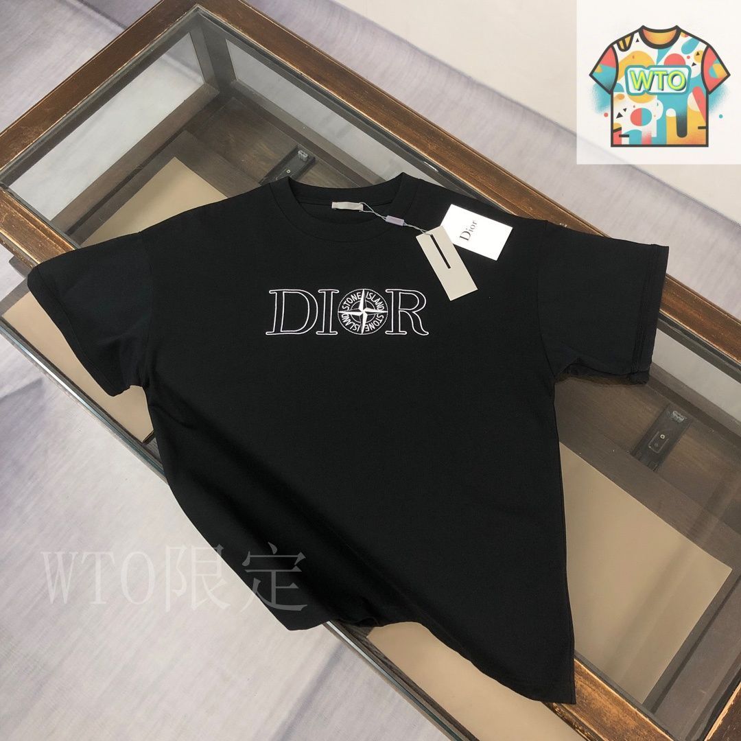 今日特価】Dior×Stone Island 2025 T シャツ（カップル向け）-3