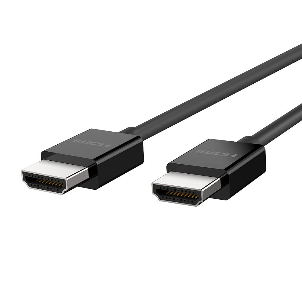Belkin AV10175bt2M-BLK Ultra HD 高速 HDMI ケーブル 4K/ドルビービジョン HDR Apple TVとApple TV 4Kに最適 2 m/6.6フィート - ブラック