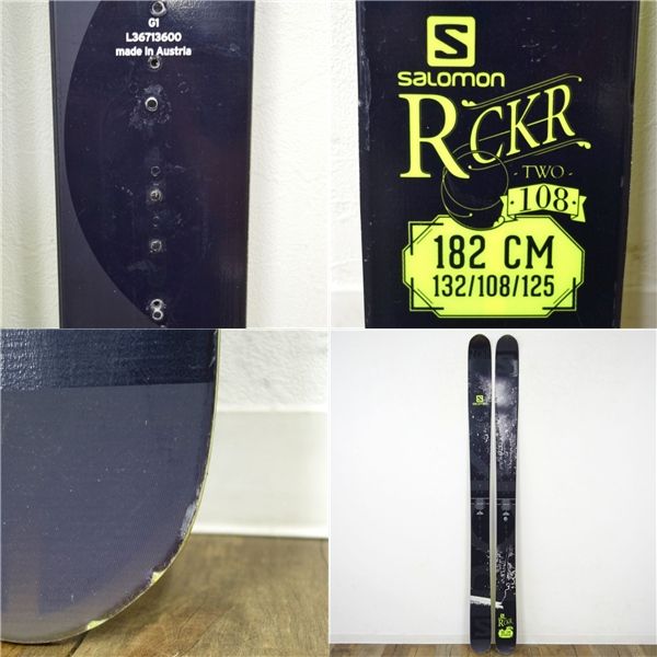  サロモン SALOMON ROCKER 2 182 cm センター108 mm ロッカ 板 スキー