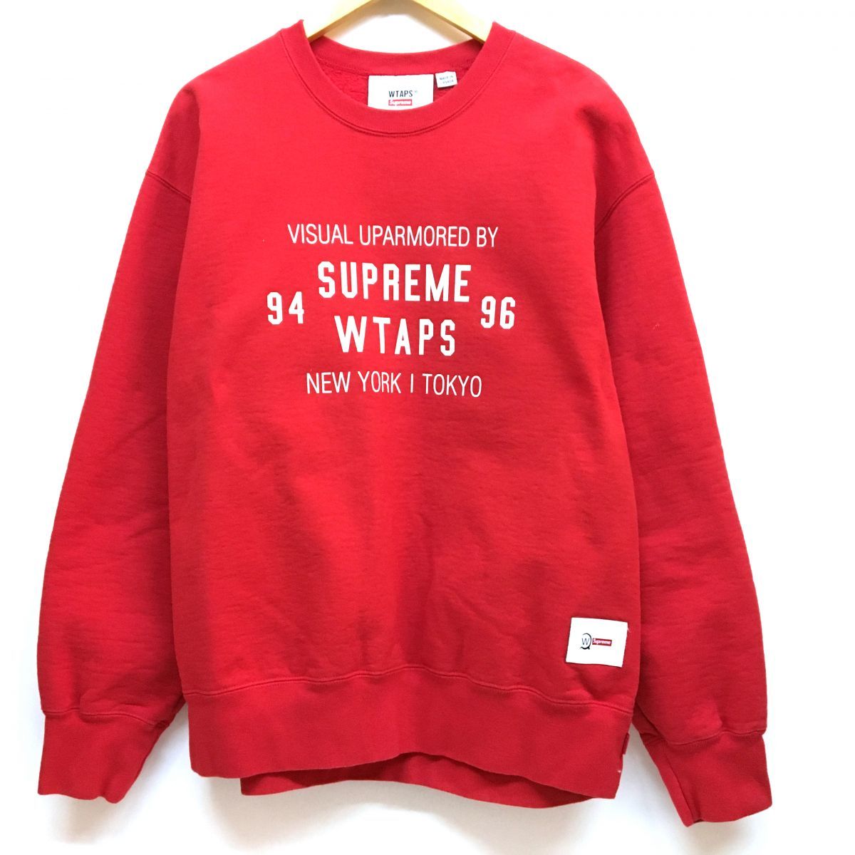 ミ*ー様 Supreme × WTAPS Sweatshirt トレーナー レッ ミ*ー様 Supreme × WTAPS Sweatshirt トレーナー レッ - メルカリ