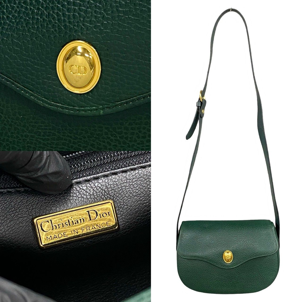 ほぼ未使用 Christian Dior ディオール ヴィンテージ CD ロゴ 金具  