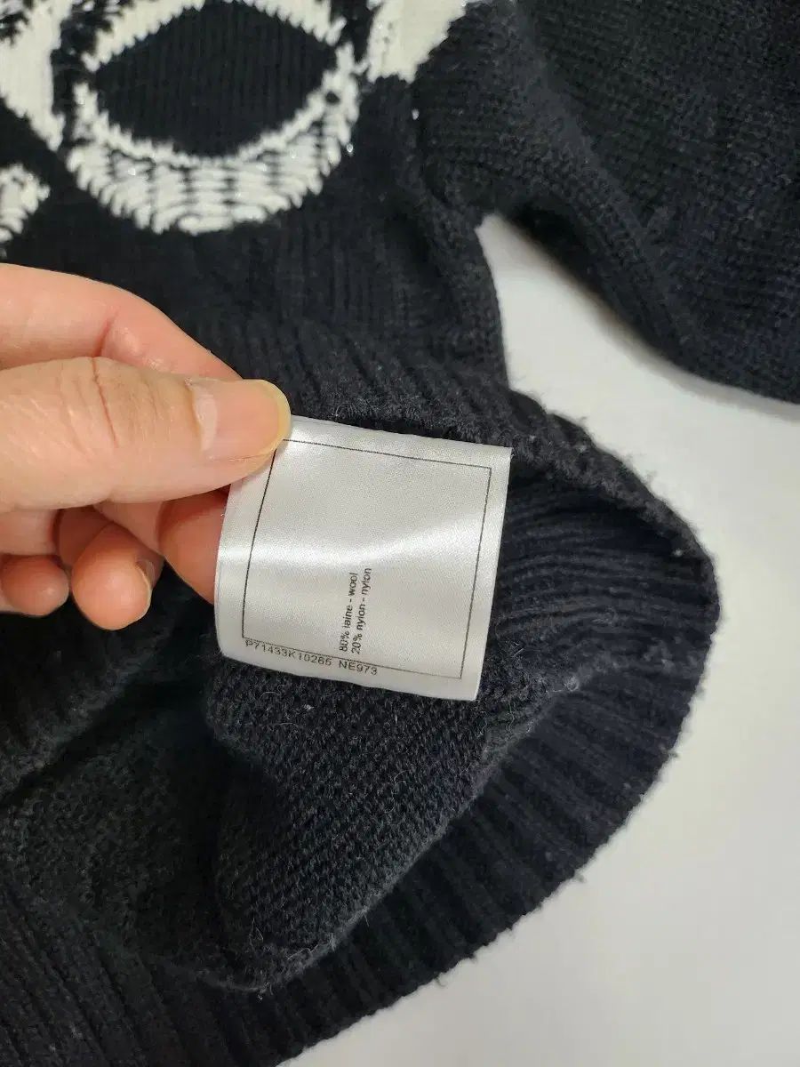 ブラック ロゴ 白 ニットTシャツ 55-スリム66 WWW_MORNINGWALKER_COM