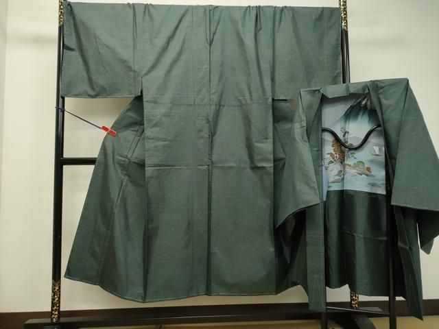 平和屋着物●男性　本場大島紬　アンサンブル　100亀甲　総詰め　正絹　逸品　DAAT1124tw 平和屋着物○男性 本場大島紬 アンサンブル 100亀甲 総詰め 正絹 逸品