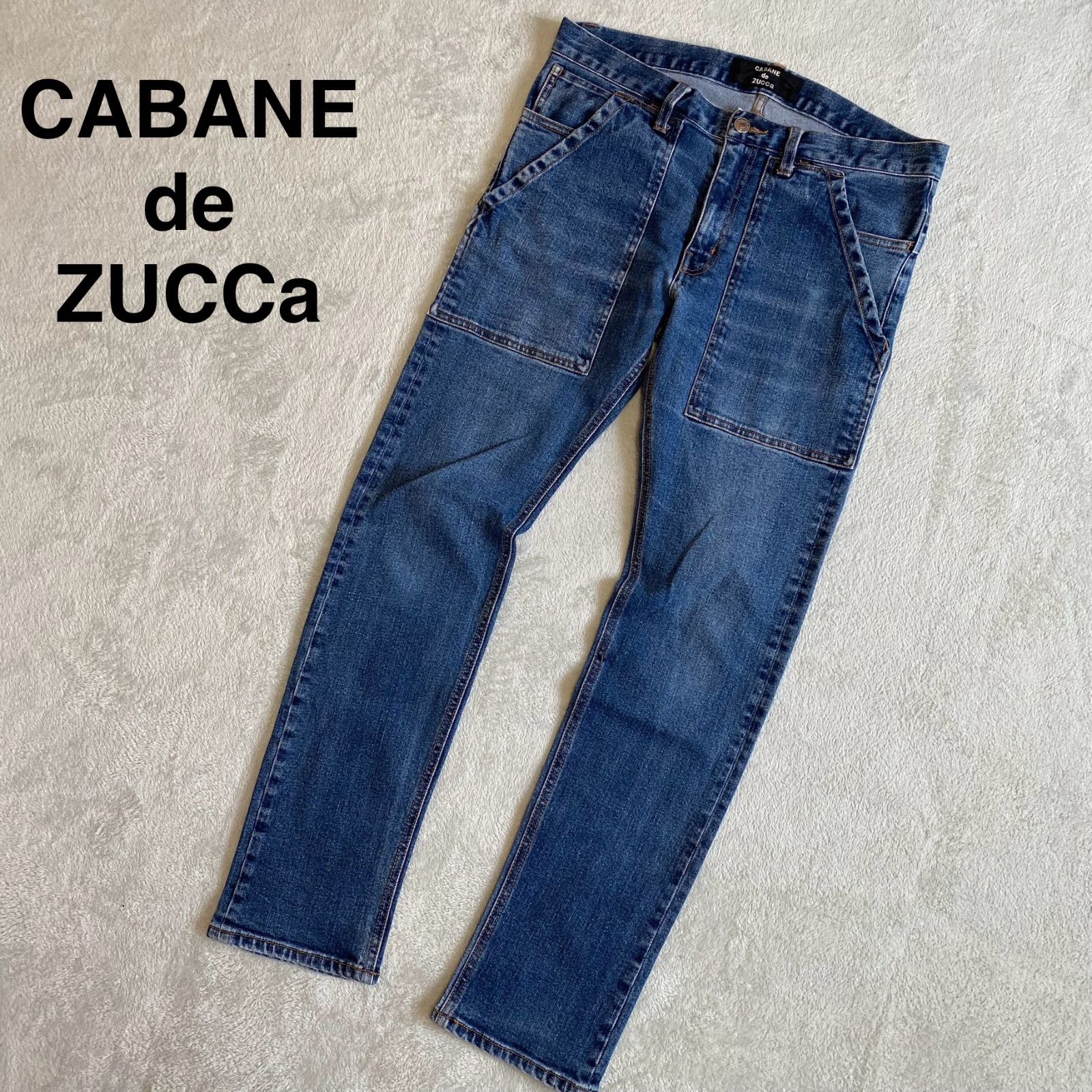 CABANE de ZUCCa】ブッシュパンツ レア デニム 細身 ストレッチ サイズ 