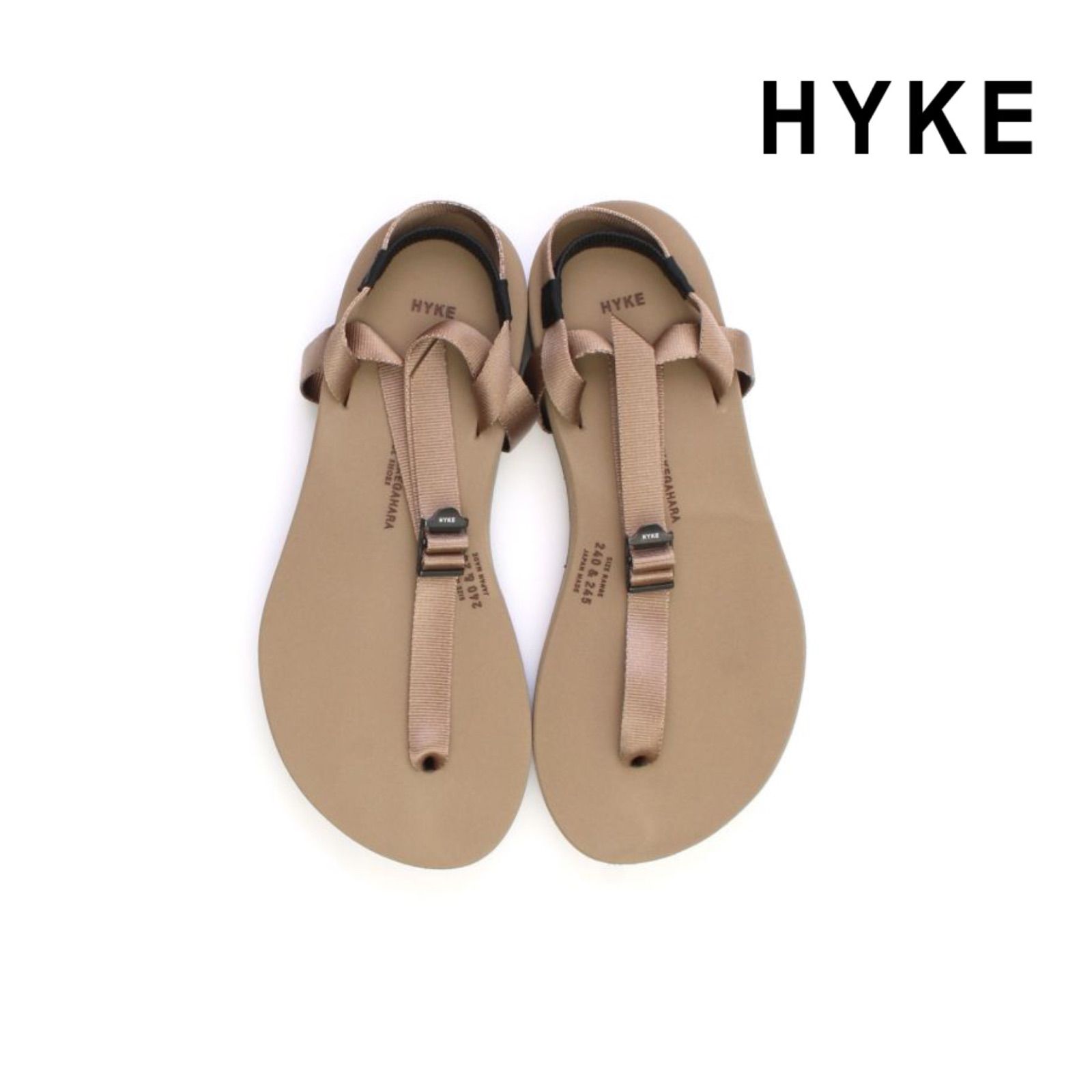 HYKE／BAREFOOT SANDALS 23.5～24.0cm - whitegray.☆発送は20日以降