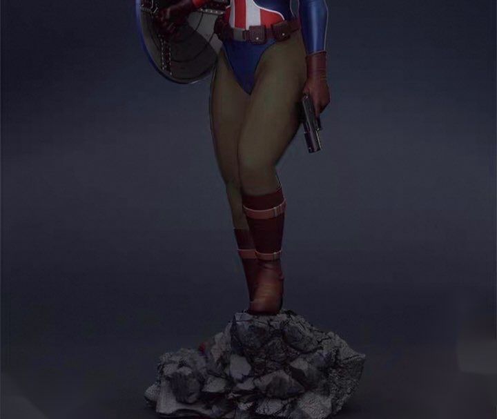 1/4 ガレージキット フィギュア 販売 未塗装 キャプテン・カーター