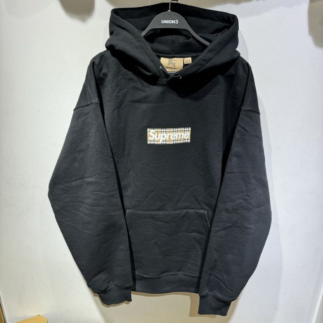 SUPREME 22ss BURBERRY BOX LOGO HOODED SWEATSHIRTS XLサイズ
