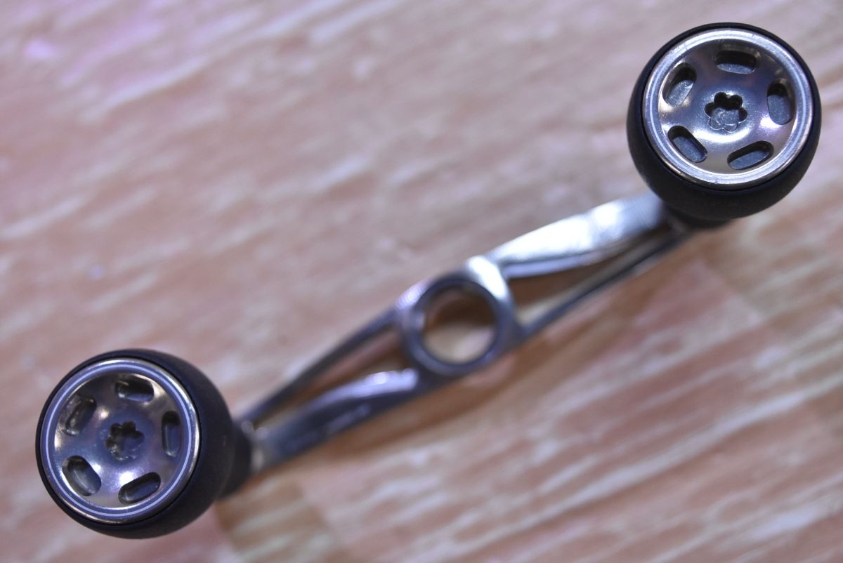 DRT バリアルハンドル PCD 95 ベイトリール ダイワシマノ兼用 シルバー カスタムハンドル