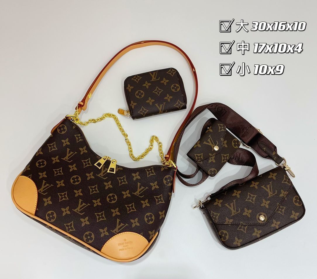 大人気 LOUIS VUITTON ルイヴィトン ショルダーバッグ ハンドバッグ  財布  3点セット