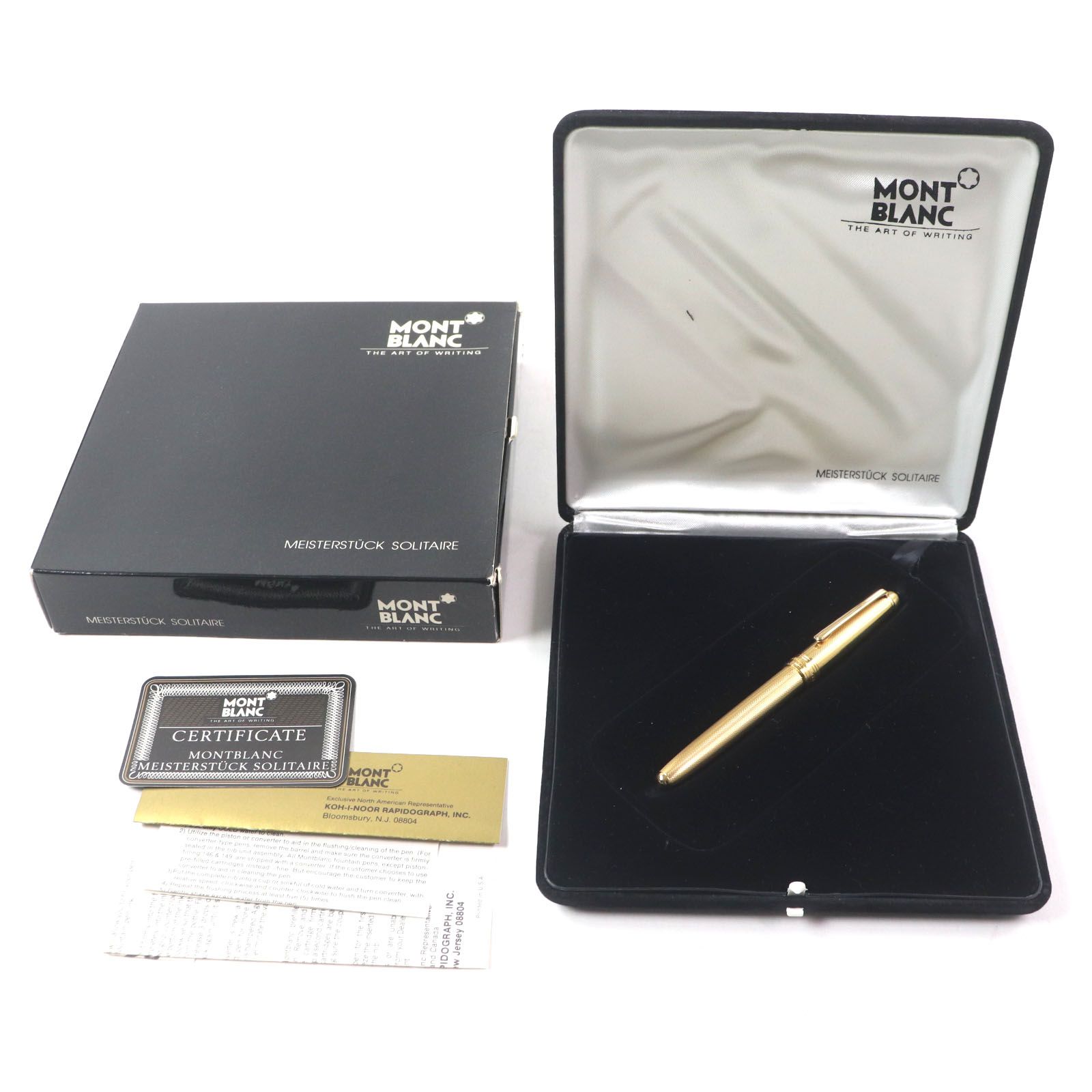 美品▽MONTBLANC モンブラン マイスターシュテュック ソリテール