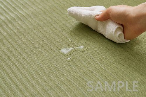 洗えるい草風カーペット