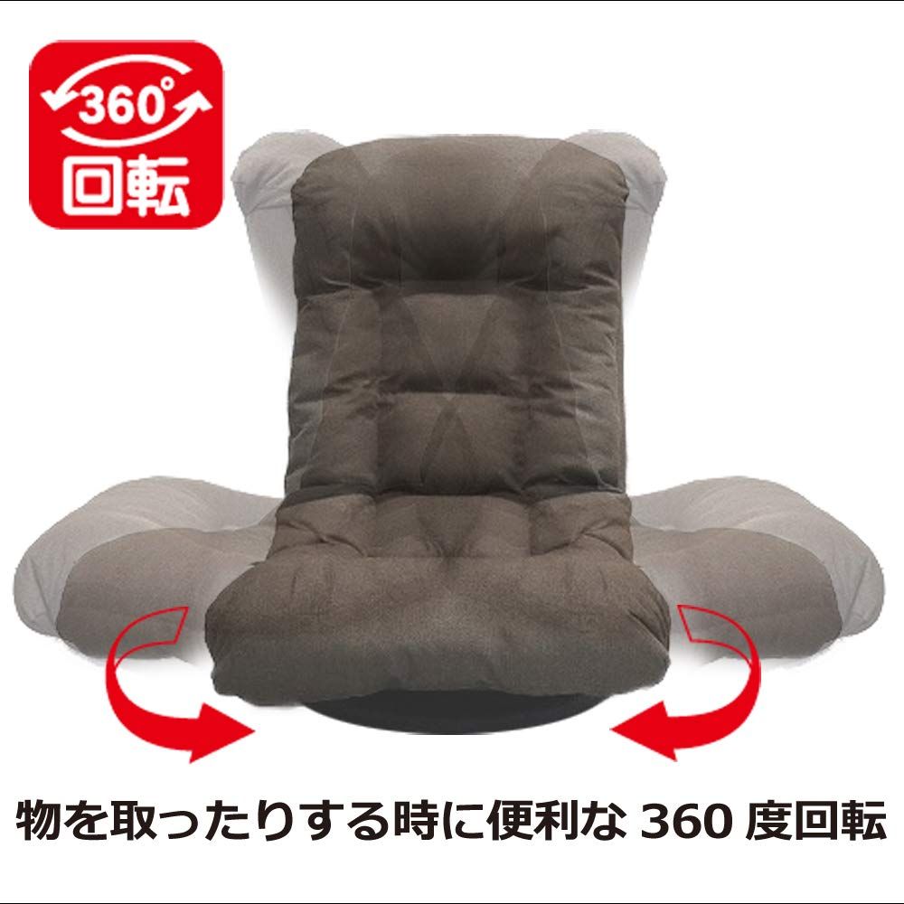 アーバン通商 テレビが見やすい回転バケット座椅子 ネイビー 購入 360