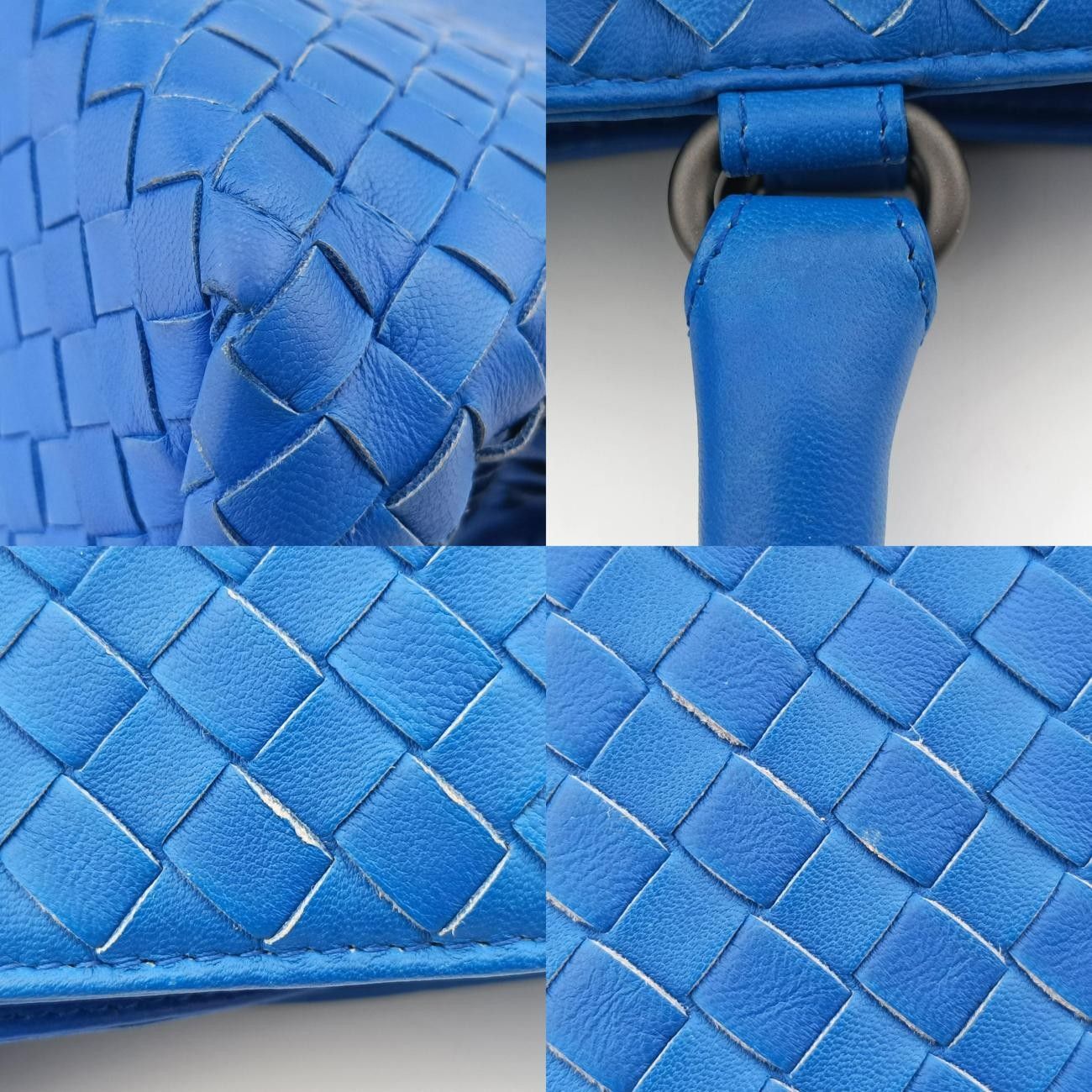 ボッテガヴェネタBottega Venetaイントレチャートブルー