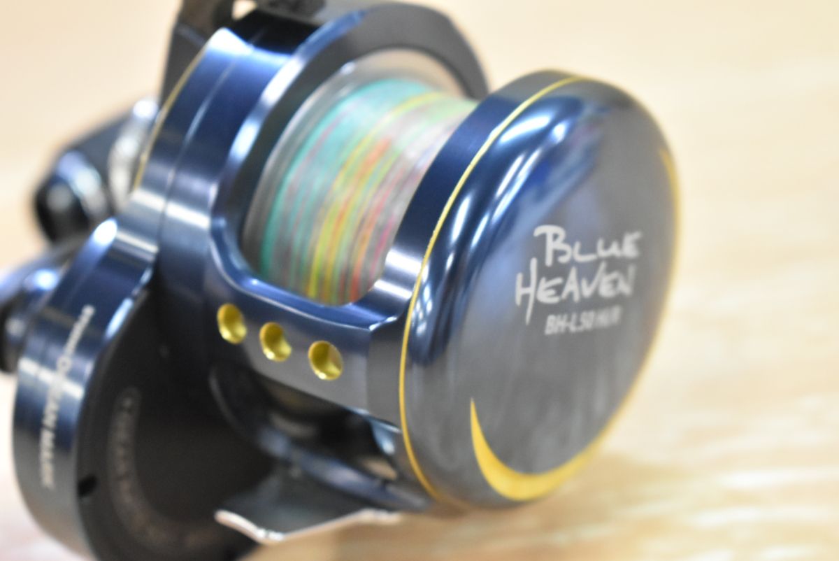スタジオオーシャンマーク ブルーヘブン BHL 50 hi R ネイビーゴールド 魚矢 色 右 STUDIO OCEAN MARK BLUE HEAVEN ベイトリール