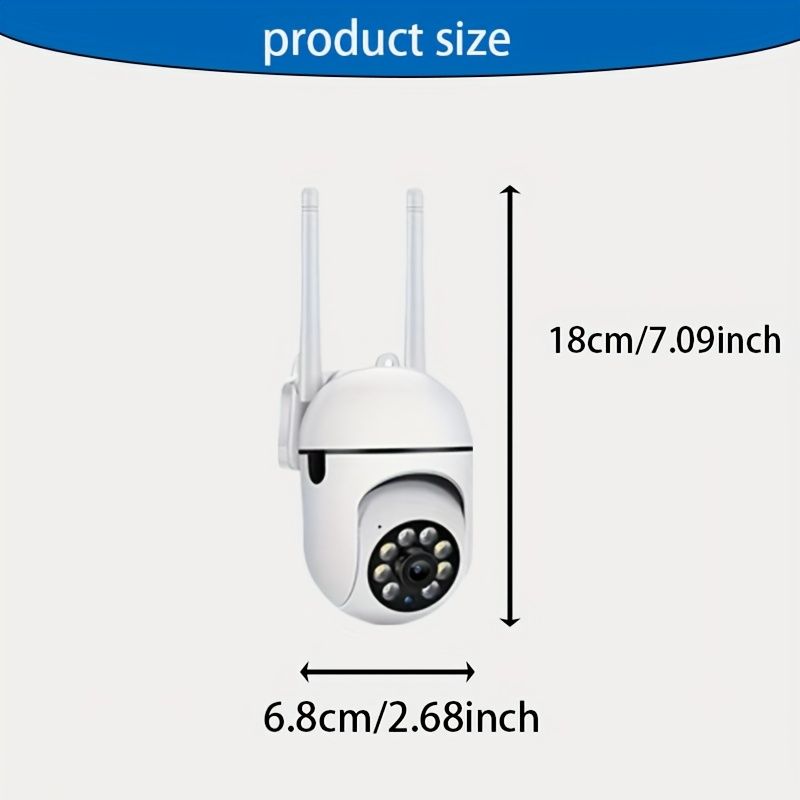 1台の200Wのインテリジェントモニター パントルトキャパシティ 赤外線ナイトビジョン Wifiセキュリティ 2方向オーディオ 1080P解像度を備えたモニター スマートフォンと互換性があり 家庭や教室の屋内モニタリングに適しています 注 クラウドストレ