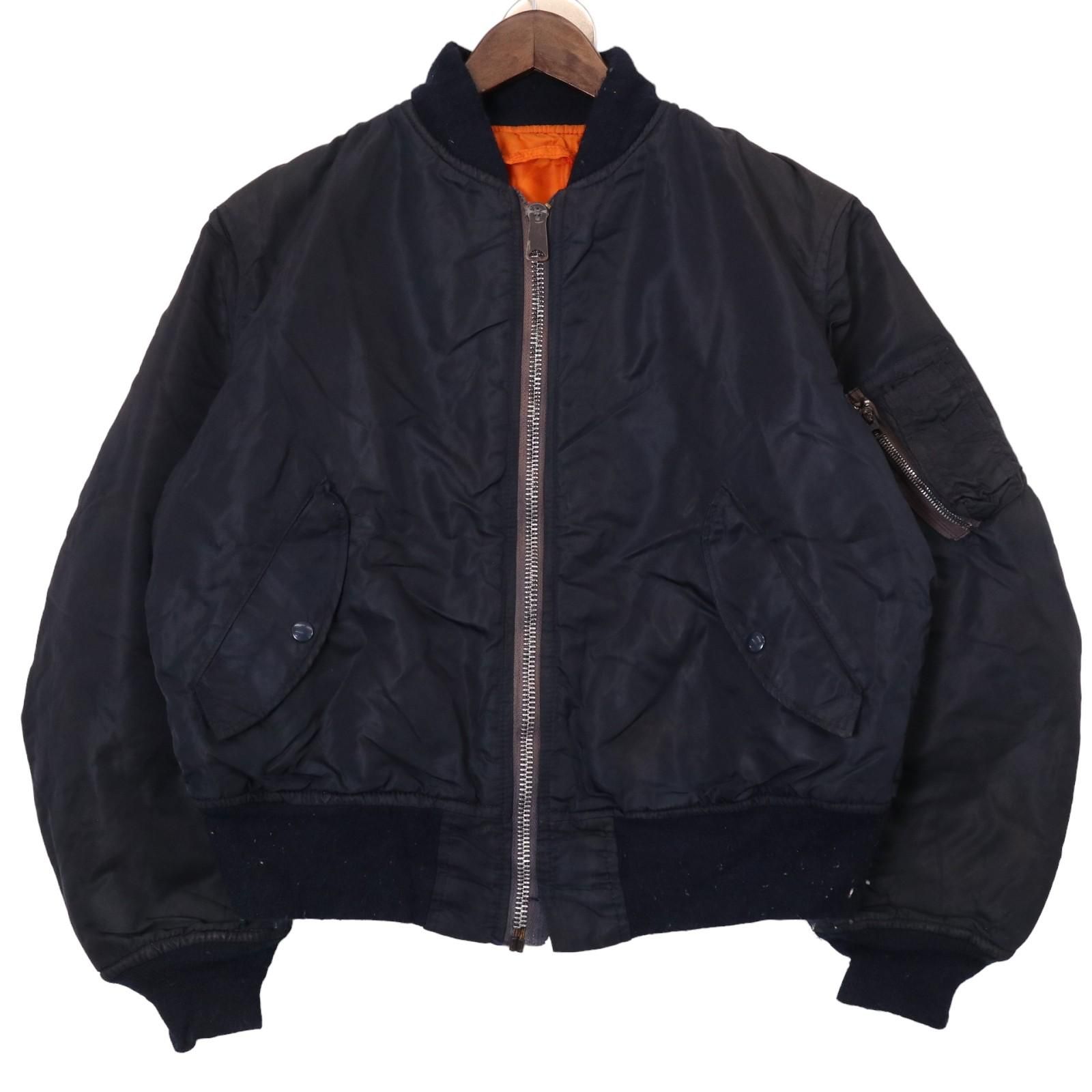 【80s-90s ALPHA 民生品/ USA MA-1 フライト】 80s-90s ALPHA 民生品/ USA MA-1 フライトジャケット】 - メルカリ