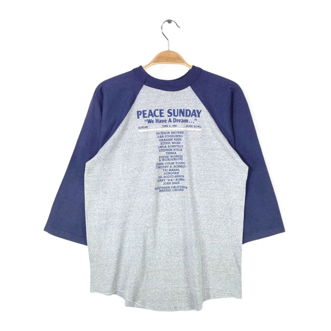 Jackson Browne & Graham Nash コンサートTシャツ Jackson Browne & Graham Nash コンサートTシャツ 80s PEACE