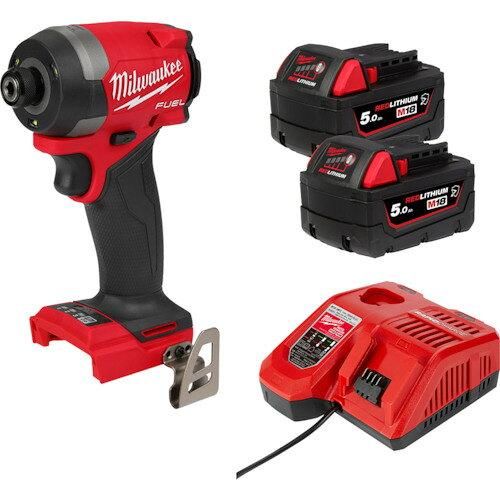 2営業日で発送 Milwaukee ミルウォーキー M18 FUELインパクトドライバー5.0AH×2キット M18FID3502XJP 7317