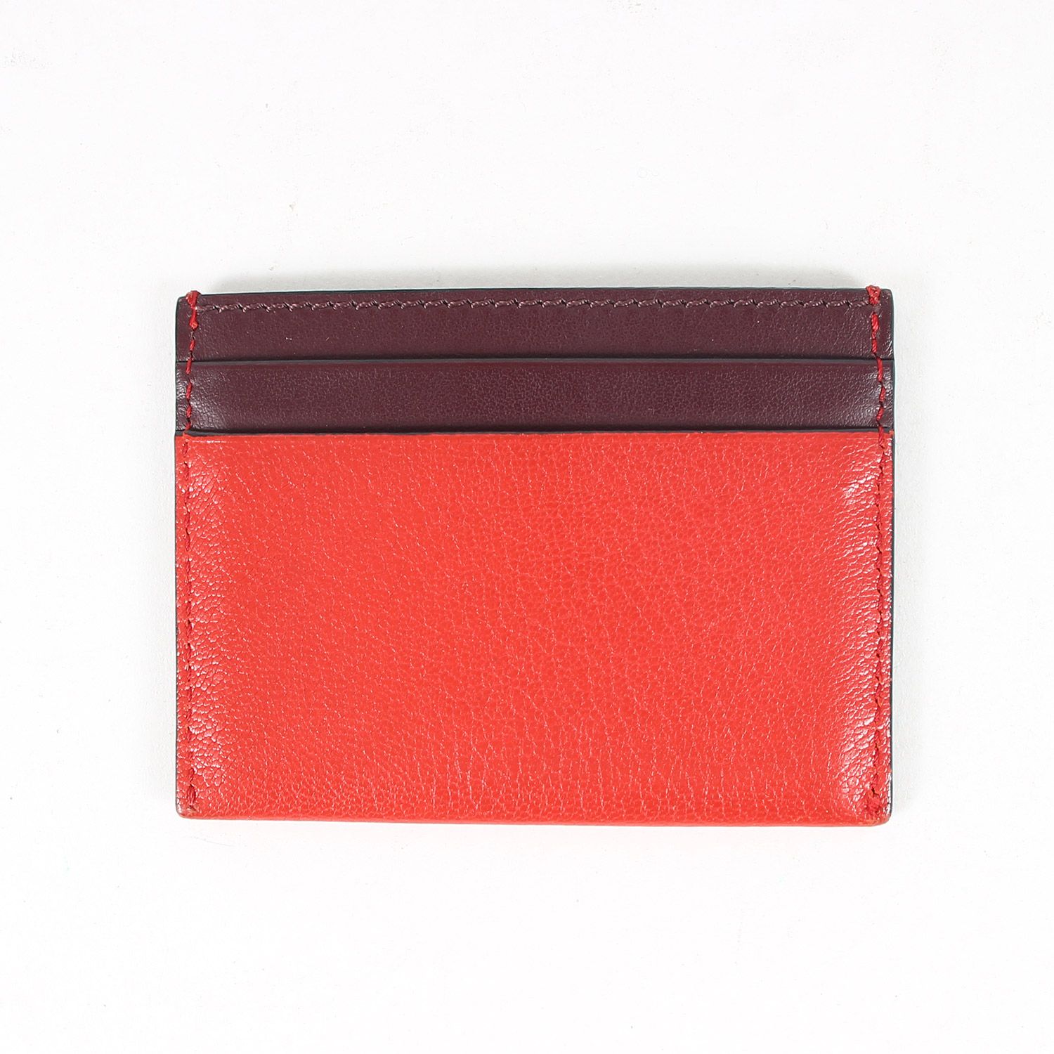【極美品】　BURBERRY 名刺入れ　カードケース　エンボス　レッド　レザー 極美品】 BURBERRY 名刺入れ カードケース エンボス レッド