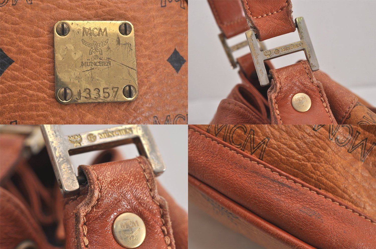MCM エムシーエム ヴィセトス レザー ショルダー クロスボディ