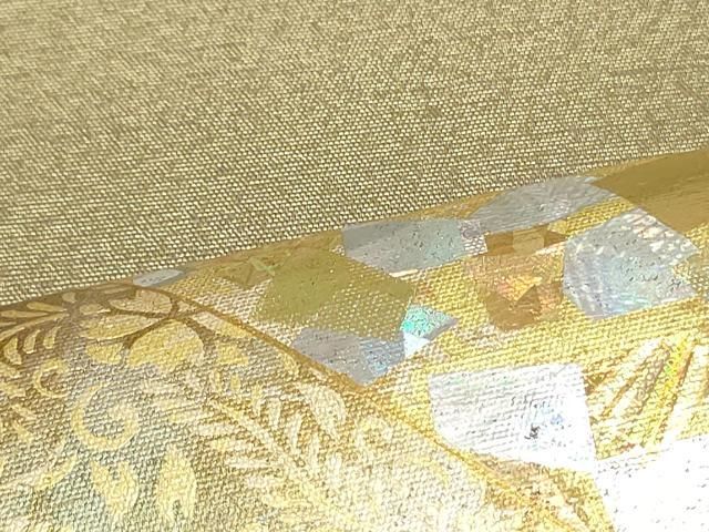平和屋着物○金彩友禅作家 金彩の魔術師 堀省平 金煌織 太鼓柄