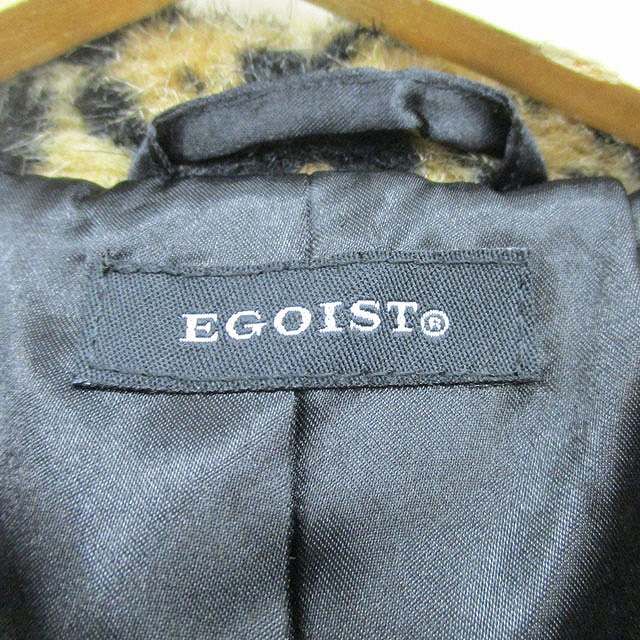 エゴイスト EGOIST フェイクファー コート ショート ヒョウ柄 F